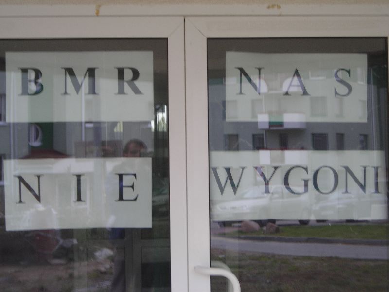 BMRnova transparenty n34 na bloku nieborowska 34