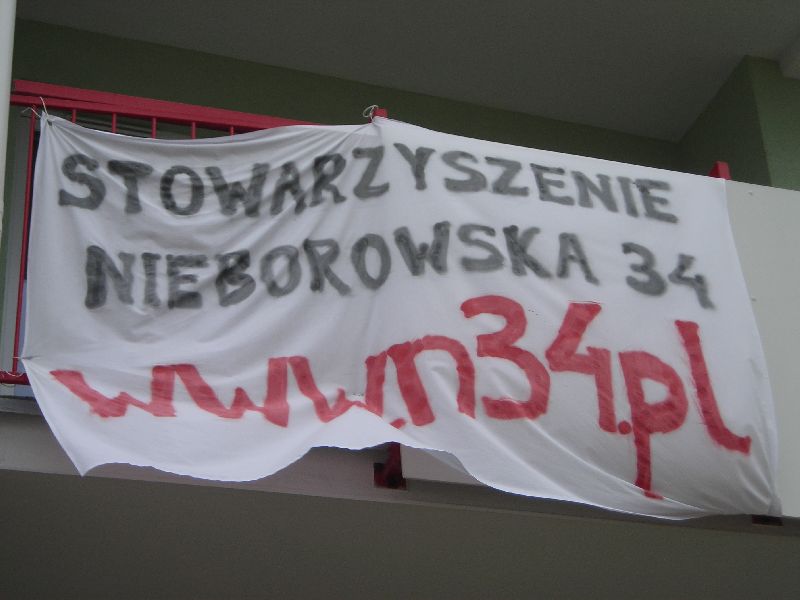 BMRnova transparenty n34 na bloku nieborowska 34 BMRnova transparenty n34 na bloku nieborowska 34