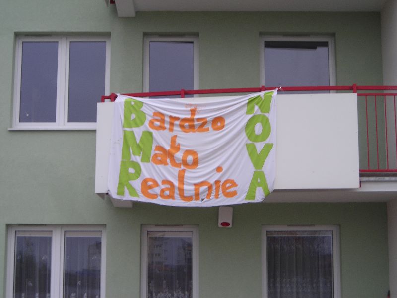 BMRnova transparenty n34 na bloku nieborowska 34 BMRnova transparenty n34 na bloku nieborowska 34